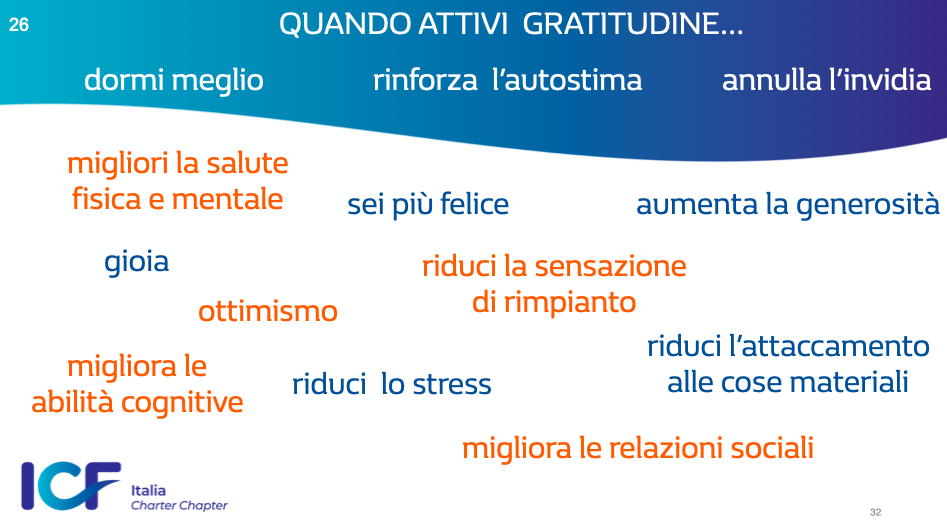 Gratitudine: gli effetti benefici